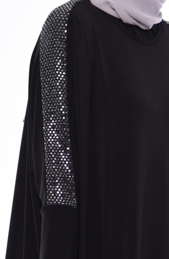 Sleeve Detail Sandy Dress 9027-01 Black 9027-01