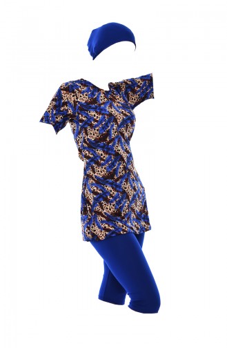 Saxon blue Swimsuit Hijab 0113-02