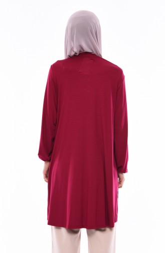 Embroidered Tunic 50556-01 Plum 50556-01