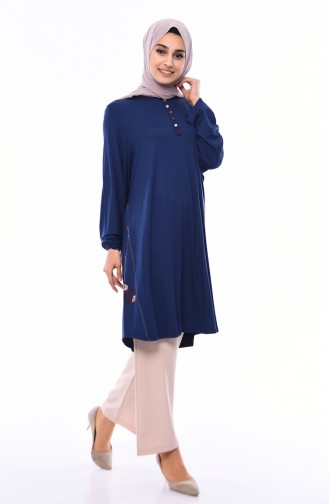 Embroidered Tunic 50556-07 light Navy 50556-07