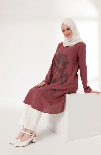 Printed Sile Cloth Tunic 5019-09 dry Rose 5019-09