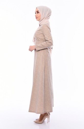 Mink Hijab Dress 1182-05