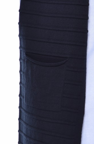 Knitwear Pocket Vest 4125-14 light Navy 4125-14