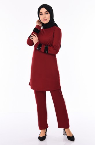 Claret Red Suit 9016-06