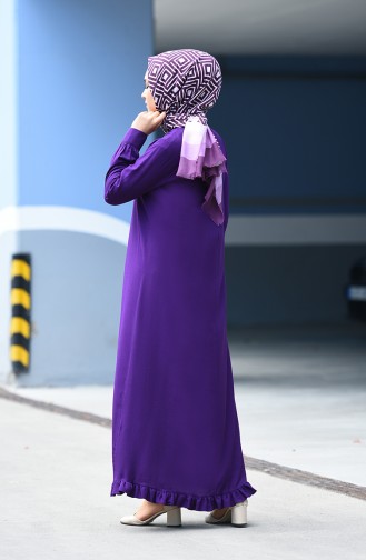 Purple Hijab Dress 1202-02