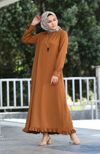 Robe Hijab Tabac 1202-06