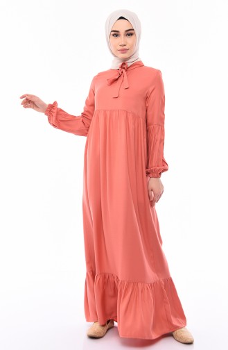 Pleated Viscose Dress 1178-03 Dried Rose 1178-03