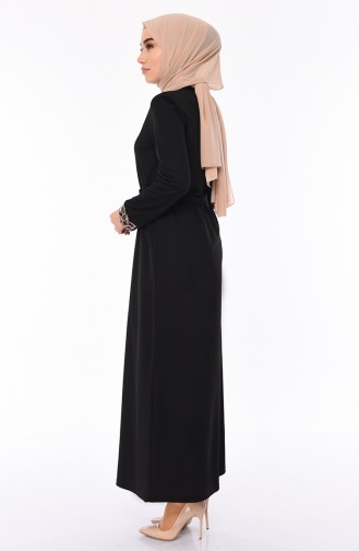 Black İslamitische Jurk 4030-01