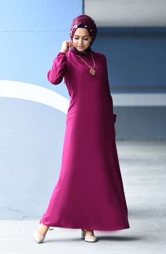 Zwetschge Hijab Kleider 2521-03