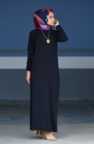 Robe Hijab Bleu Marine 2521-09
