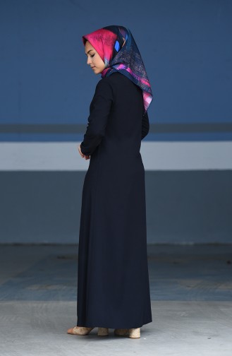 Robe Hijab Bleu Marine 2521-09