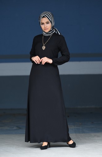 Black Hijab Dress 2521-10