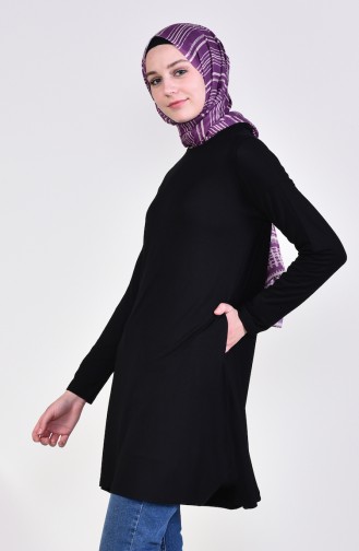 Yarasa Kol Penye Tunik 10283-12 Siyah