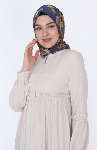 Beige Abayas 5928-06