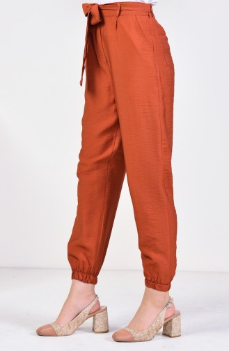 Belted Zippered Pants 4124-08 Tile 4124-08