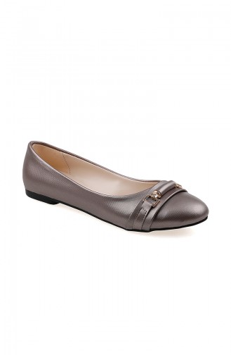 Bronze Woman Flat Shoe 0159-03