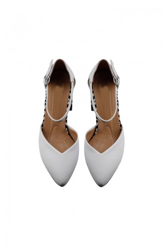 Bayan Topuklu Ayakkabı PM09-02 Beyaz
