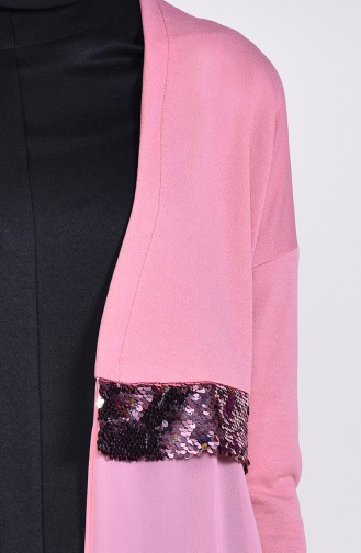 Sequined Jacket Pants Double Suit 0149-01 Rose Dry 0149-01