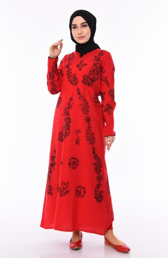 Robe Hijab Rouge 0004-11