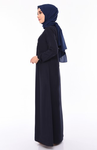 Robe Hijab Bleu Marine 5027-02