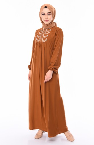 Robe Hijab Tabac 5027-05