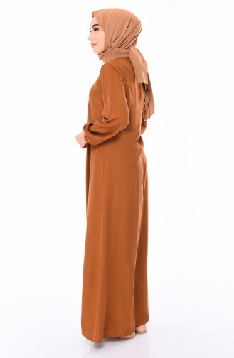 Tan Hijab Dress 5027-05