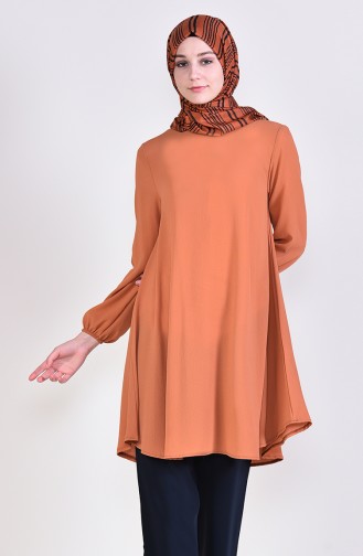 Elastic Sleeve Tunic 4564-01 Tobacco 4564-01