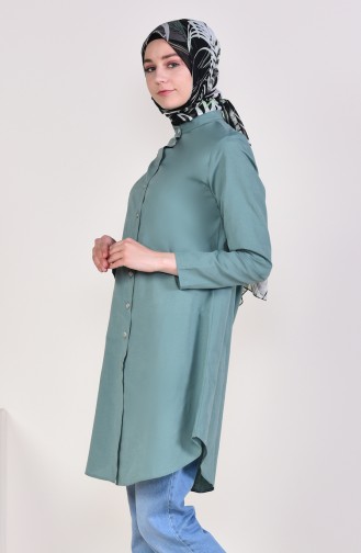 Front Button Tunic 12002-10 Mint Green 12002-10