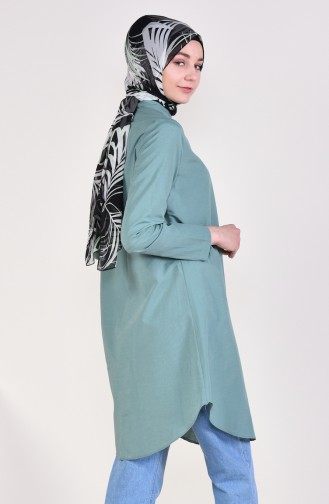 Front Button Tunic 12002-10 Mint Green 12002-10