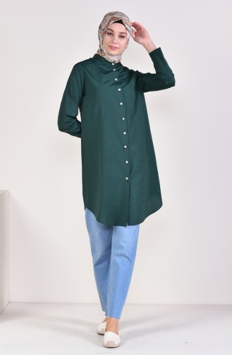 Front Button Tunic 12002-11 Green 12002-11