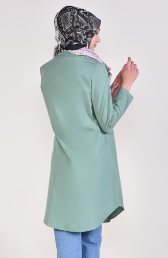 Front Button Tunic 12002-12 Water Green 12002-12