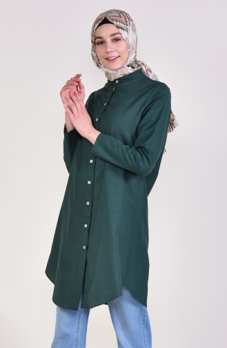 Front Button Tunic 12002-13 light Green 12002-13