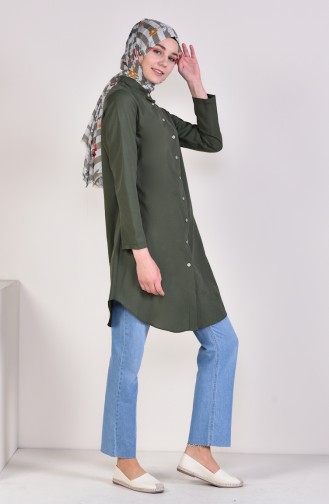 Front Buttoned Tunic 12002-15 light Khaki 12002-15