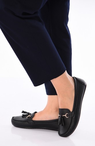 Black Women`s Flats 120-06