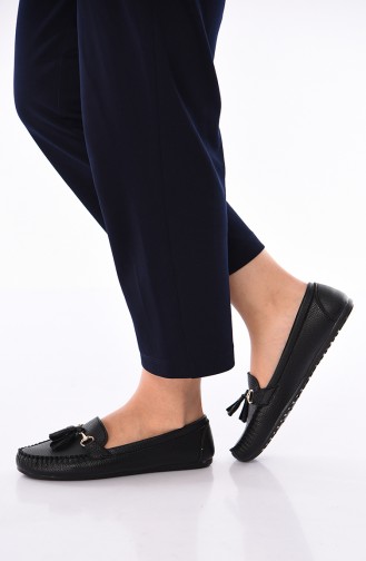 Black Woman Flat Shoe 120-06