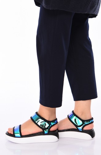 Turquoise Summer Sandals 407K-01