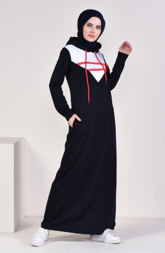 Hooded Sport Dress 9054-03 Navy 9054-03