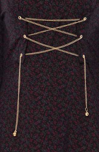 Chain Detail Dress 1183-04 Black 1183-04