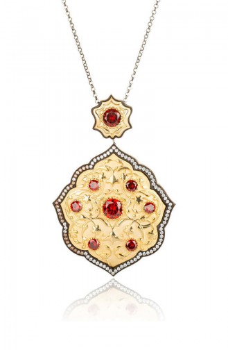 Ensemble de bijoux de Série Payitaht Abdülhamid Bidar Sultan PAYİTAHT-023-01 Rouge 023-01