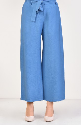 Belted Plenty Summer Pants 2579-03 İndigo 2579-03