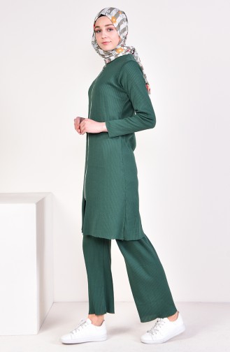 Cardigan Pants Double Suit 3300-21 Green 3300-21
