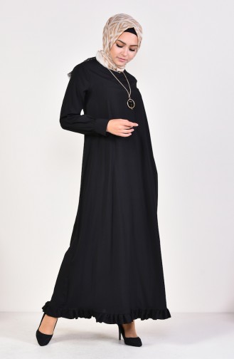 Black Hijab Dress 1202-01