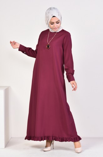 Robe Hijab Cerise 1202-07