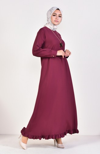 Robe Hijab Cerise 1202-07