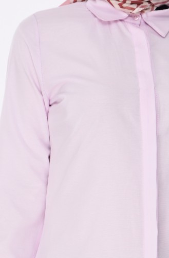 Gizli Patlı Tunik 2483-14 Pembe