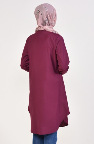 Hakim Yaka Tunik 6475-15 Mürdüm