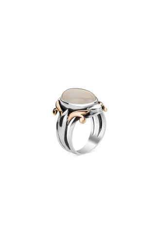 Silbergrau Ring 022
