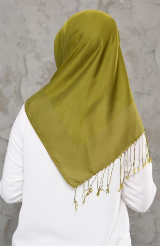 Double Sided Tasseled Scarf 2237-12 Pistachio Green 2237-12