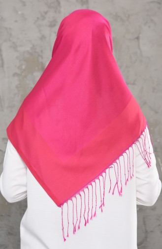 Double Sided Tasseled Scarf 2237-16 Sugar Pink 2237-16
