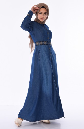 Abayas Bleu Marine 5168-01